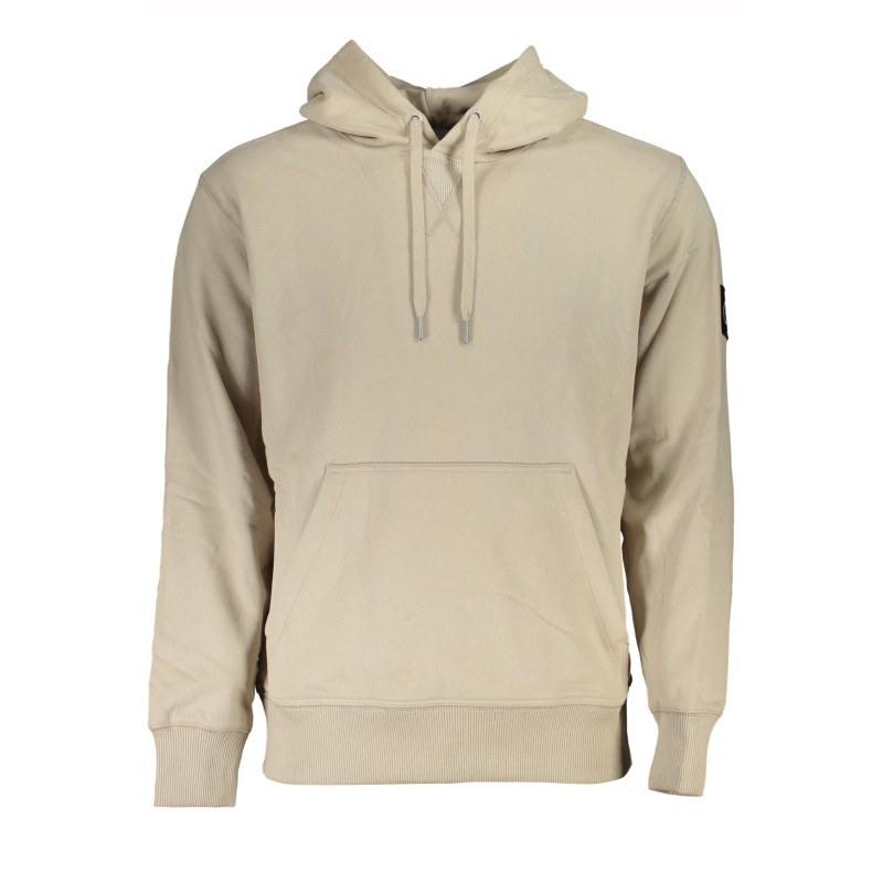 CALVIN KLEIN FELPA SENZA ZIP UOMO BEIGE CALVIN KLEIN FELPA SENZA ZIP UOMO BEIGE