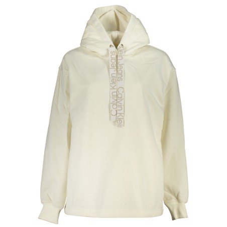 CALVIN KLEIN FELPA SENZA ZIP DONNA BIANCO