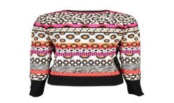 DESIGUAL MAGLIA DONNA ROSA