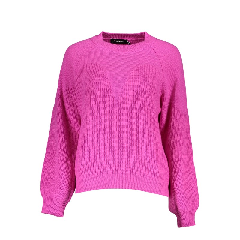 DESIGUAL MAGLIONE DONNA ROSA DESIGUAL MAGLIONE DONNA ROSA