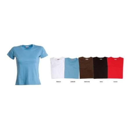 T-Shirt SLIM donna 100% cotone alta qualità 145 gr/mq
