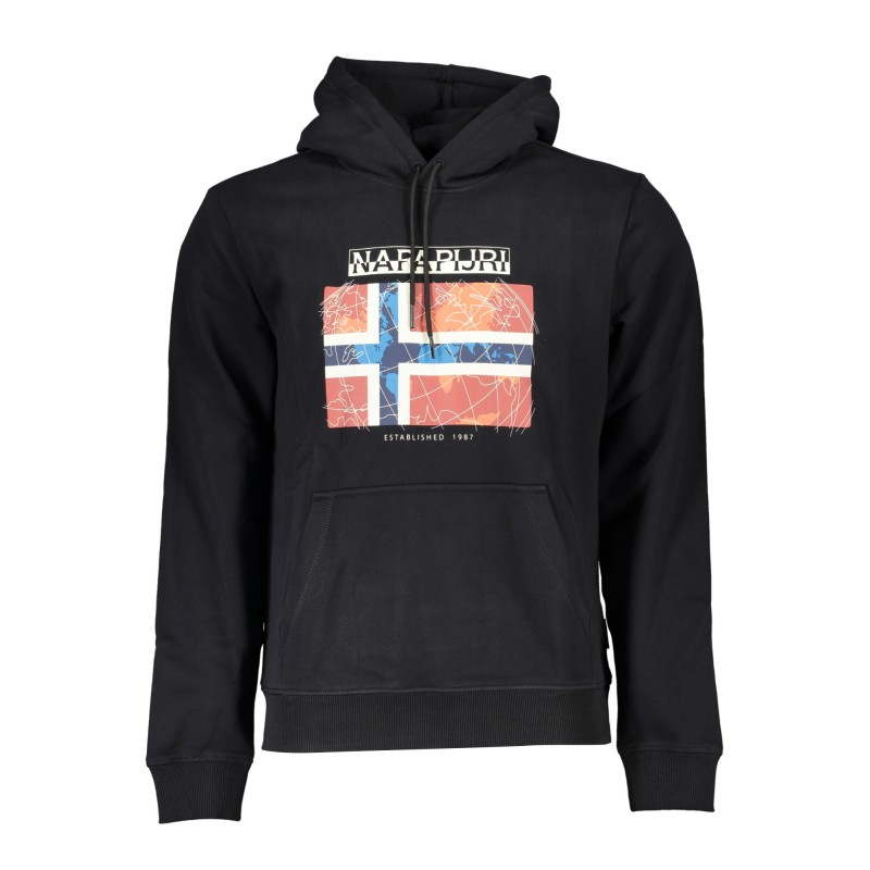 NAPAPIJRI FELPA SENZA ZIP UOMO NERO NAPAPIJRI FELPA SENZA ZIP UOMO NERO
