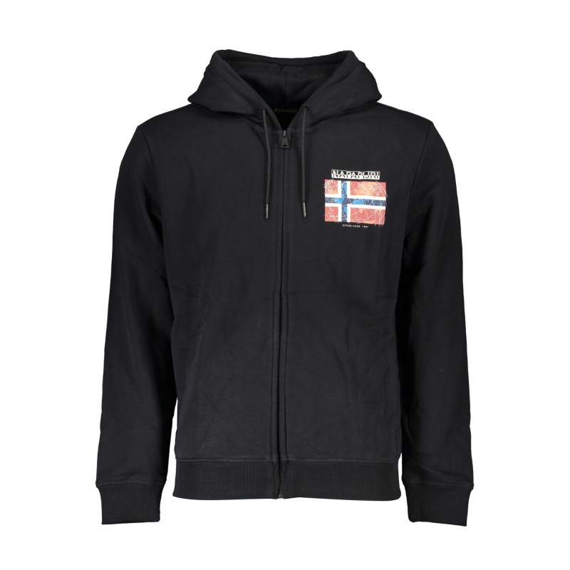 NAPAPIJRI FELPA CON ZIP UOMO NERO NAPAPIJRI FELPA CON ZIP UOMO NERO