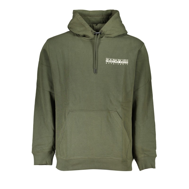 NAPAPIJRI FELPA SENZA ZIP UOMO VERDE NAPAPIJRI FELPA SENZA ZIP UOMO VERDE