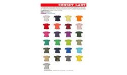 T-Shirt SUNSET LADY girocollo manica corta da donna