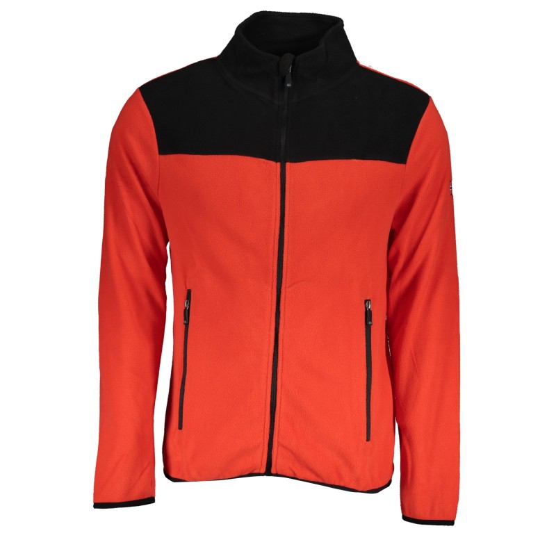 NORWAY 1963 FELPA CON ZIP UOMO ROSSO NORWAY 1963 FELPA CON ZIP UOMO ROSSO
