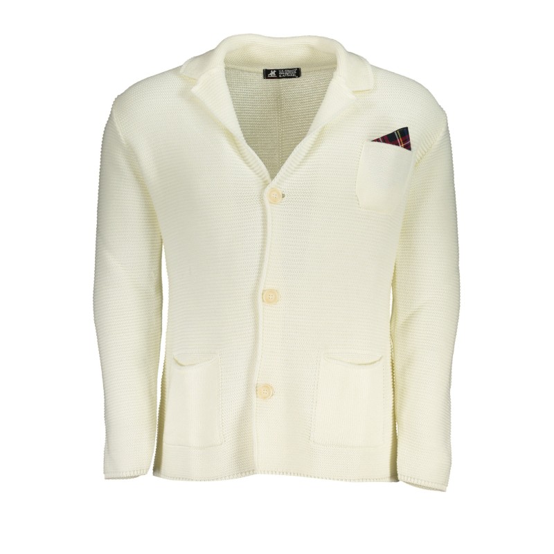U.S. GRAND POLO CARDIGAN UOMO BIANCO U.S. GRAND POLO CARDIGAN UOMO BIANCO