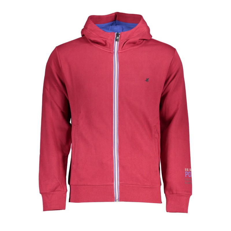 U.S. GRAND POLO FELPA CON ZIP UOMO ROSSO U.S. GRAND POLO FELPA CON ZIP UOMO ROSSO