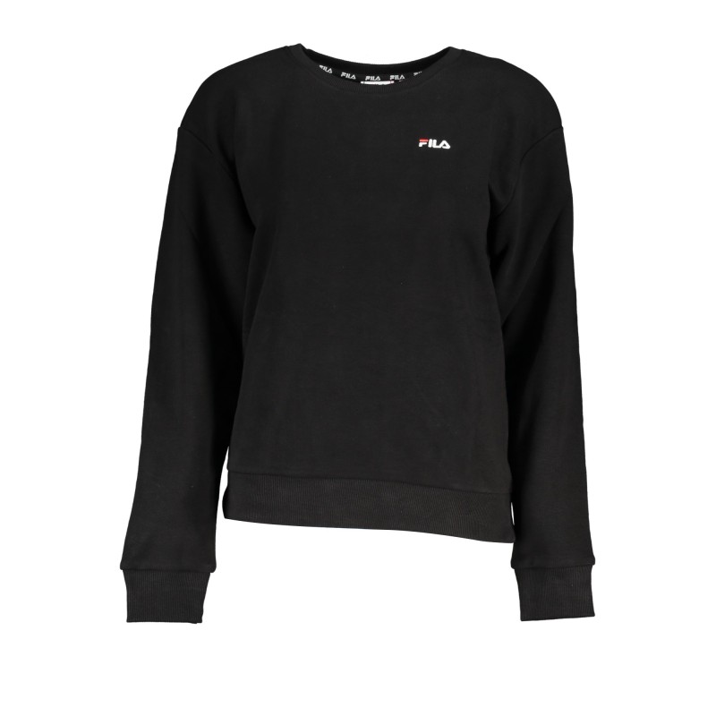 FILA FELPA SENZA ZIP DONNA NERO FILA FELPA SENZA ZIP DONNA NERO