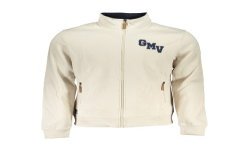 GIAN MARCO VENTURI FELPA CON ZIP UOMO BIANCO
