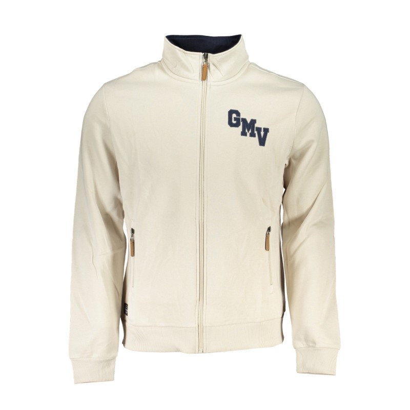 GIAN MARCO VENTURI FELPA CON ZIP UOMO BIANCO GIAN MARCO VENTURI FELPA CON ZIP UOMO BIANCO