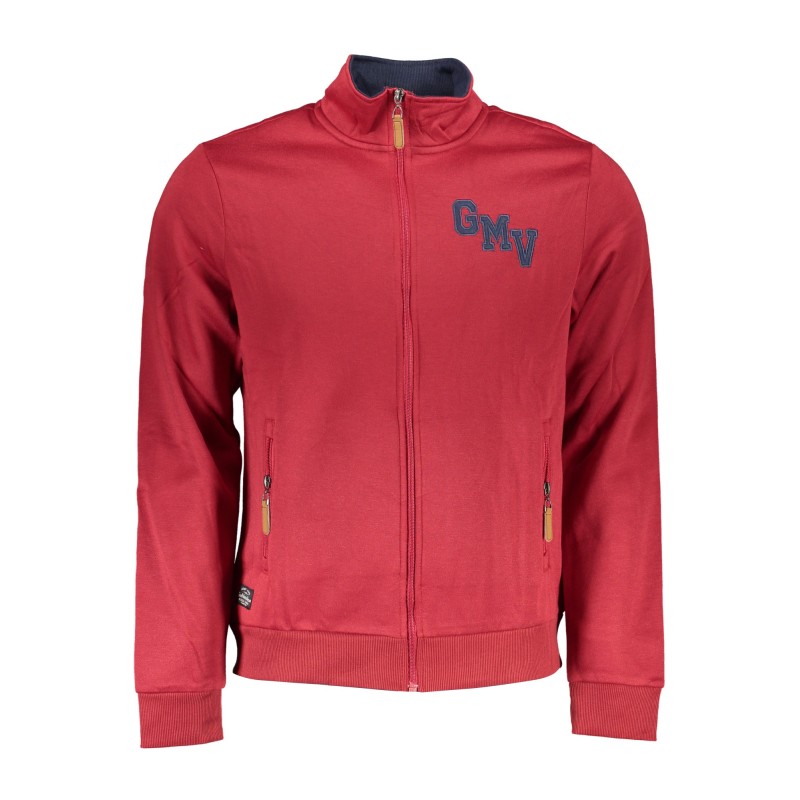 GIAN MARCO VENTURI FELPA CON ZIP UOMO ROSSO GIAN MARCO VENTURI FELPA CON ZIP UOMO ROSSO