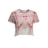 DESIGUAL T-SHIRT MANICHE CORTE DONNA ROSA