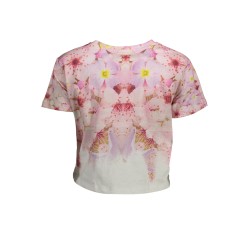 DESIGUAL T-SHIRT MANICHE CORTE DONNA ROSA