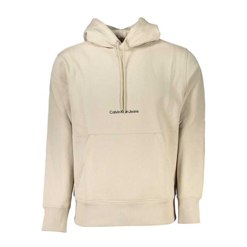 CALVIN KLEIN FELPA SENZA ZIP UOMO BEIGE