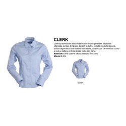 Camicia CLERK donna dal titolo finissimo di cotone pettinato