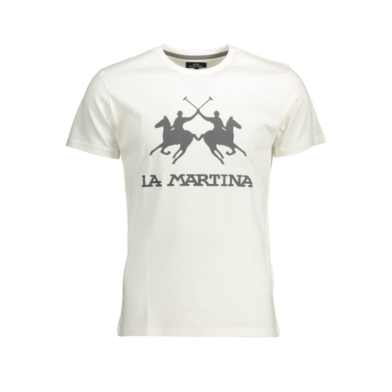 LA MARTINA T-SHIRT MANICHE CORTE UOMO BIANCO LA MARTINA T-SHIRT MANICHE CORTE UOMO BIANCO