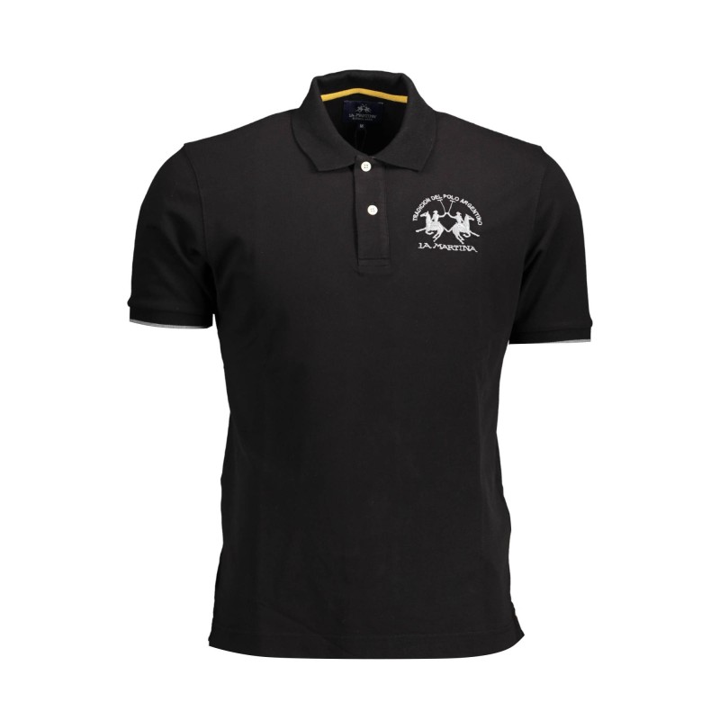 LA MARTINA POLO MANICHE CORTE UOMO NERO LA MARTINA POLO MANICHE CORTE UOMO NERO