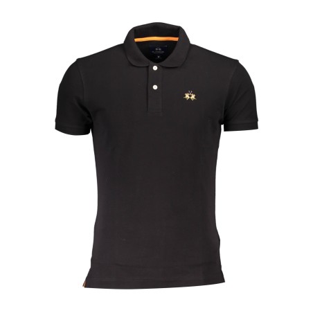 LA MARTINA POLO MANICHE CORTE UOMO NERO