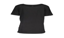 PATRIZIA PEPE T-SHIRT MANICHE CORTE DONNA NERO