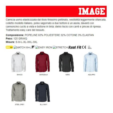 Camicia IMAGE uomo dal titolo finissimo pettinato