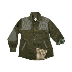 Camicia in velluto foderata in flanella di cotone rinforzi in Kevlar