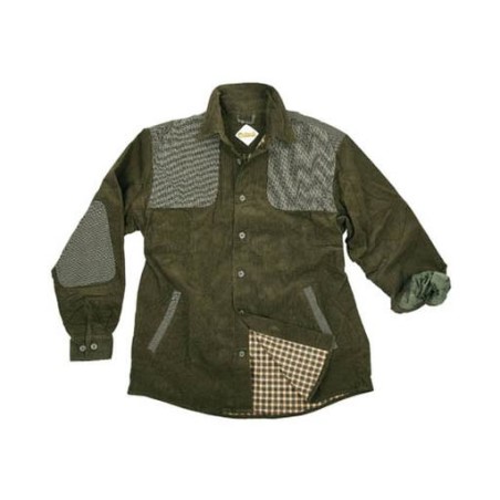 Camicia in velluto foderata in flanella di cotone rinforzi in Kevlar