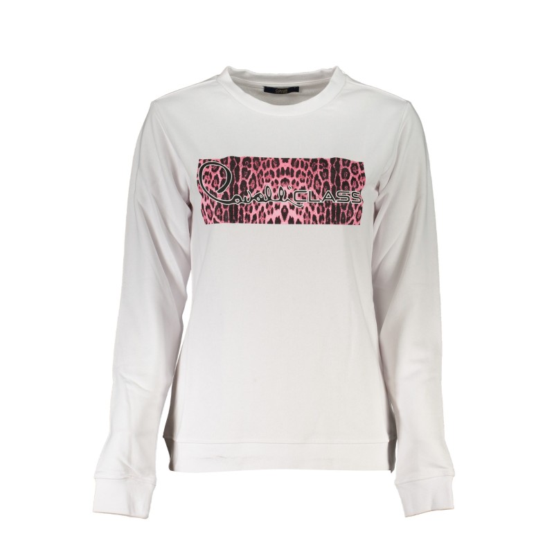 CAVALLI CLASS FELPA SENZA ZIP DONNA BIANCO CAVALLI CLASS FELPA SENZA ZIP DONNA BIANCO