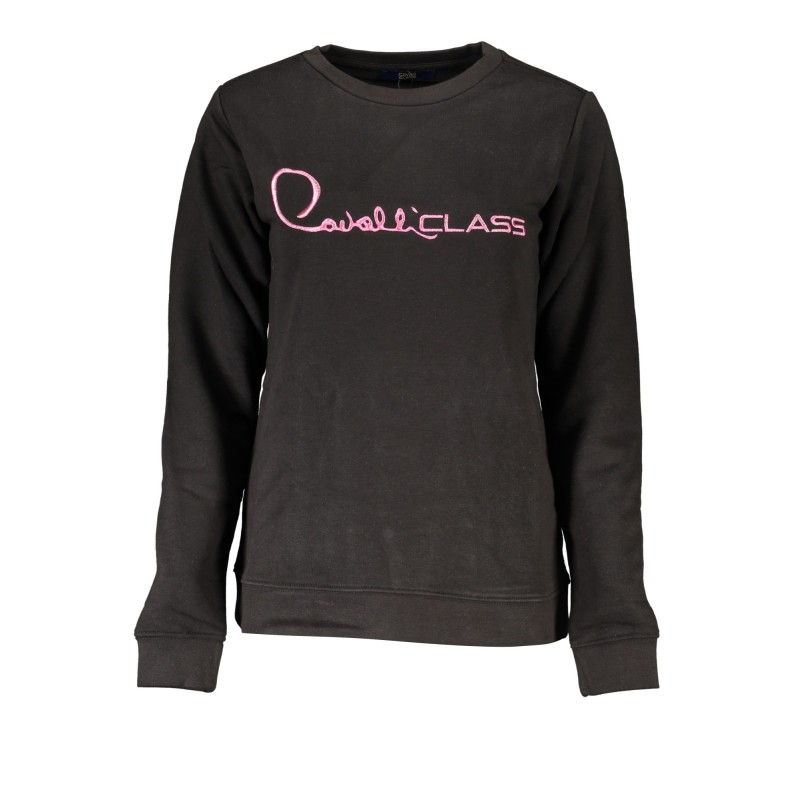 CAVALLI CLASS FELPA SENZA ZIP DONNA NERO CAVALLI CLASS FELPA SENZA ZIP DONNA NERO