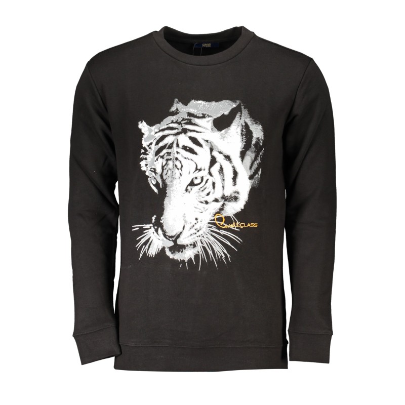 CAVALLI CLASS FELPA SENZA ZIP UOMO NERO CAVALLI CLASS FELPA SENZA ZIP UOMO NERO