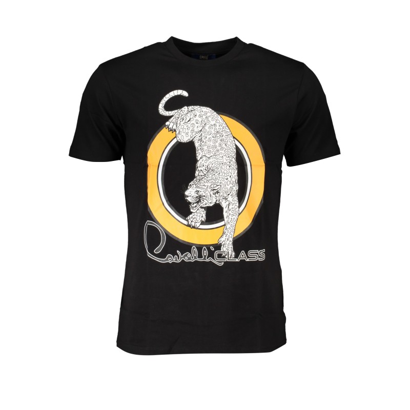 CAVALLI CLASS T-SHIRT MANICHE CORTE UOMO NERO CAVALLI CLASS T-SHIRT MANICHE CORTE UOMO NERO