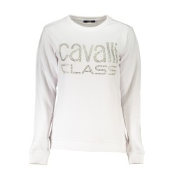 CAVALLI CLASS FELPA SENZA ZIP DONNA BIANCO