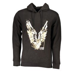 CAVALLI CLASS FELPA SENZA ZIP UOMO NERO