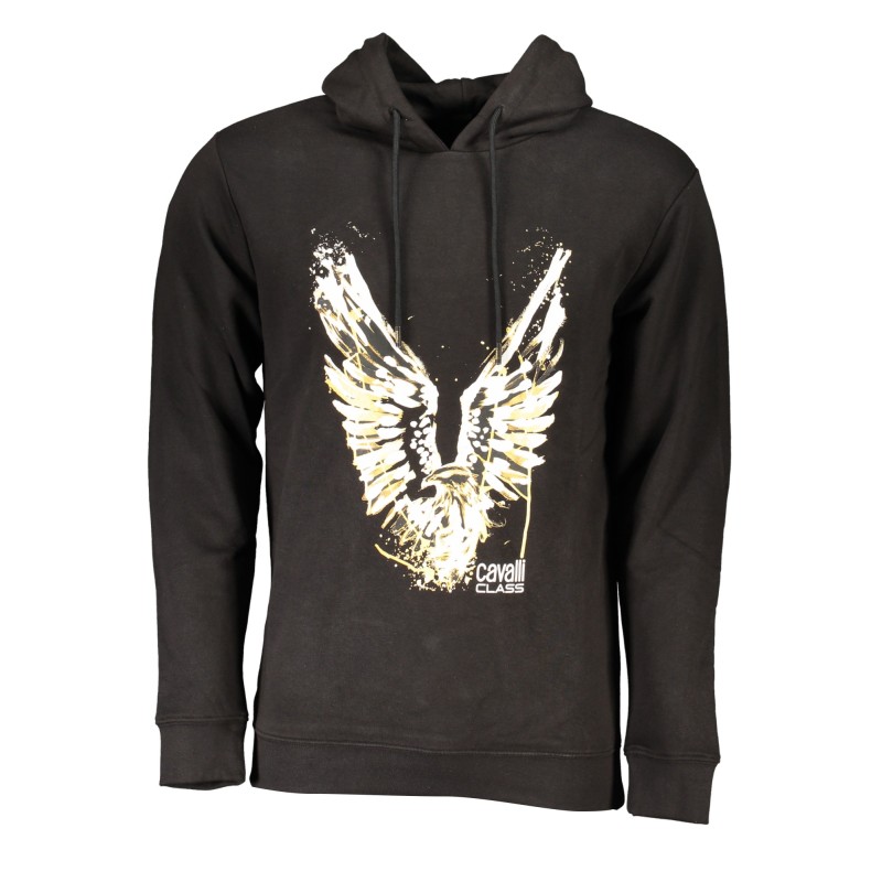 CAVALLI CLASS FELPA SENZA ZIP UOMO NERO CAVALLI CLASS FELPA SENZA ZIP UOMO NERO