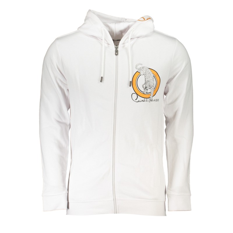 CAVALLI CLASS FELPA CON ZIP UOMO BIANCO CAVALLI CLASS FELPA CON ZIP UOMO BIANCO