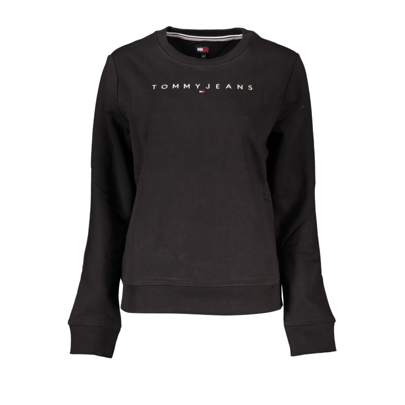 TOMMY HILFIGER FELPA SENZA ZIP DONNA NERO TOMMY HILFIGER FELPA SENZA ZIP DONNA NERO