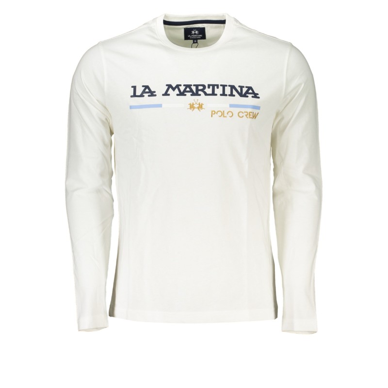 LA MARTINA T-SHIRT MANICHE LUNGHE UOMO BIANCO