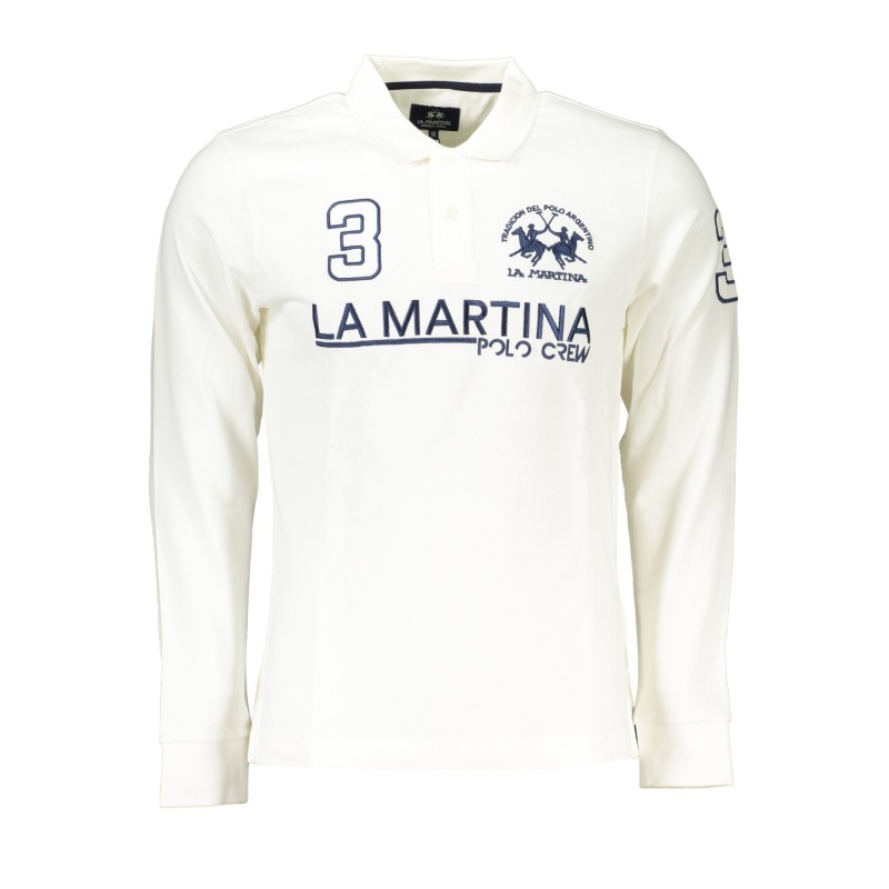 LA MARTINA POLO MANICHE LUNGHE UOMO BIANCO LA MARTINA POLO MANICHE LUNGHE UOMO BIANCO