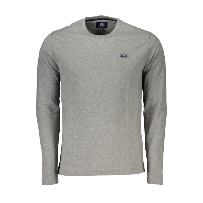 LA MARTINA T-SHIRT MANICHE LUNGHE UOMO GRIGIO LA MARTINA T-SHIRT MANICHE LUNGHE UOMO GRIGIO