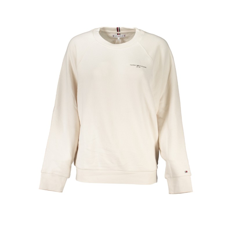 TOMMY HILFIGER FELPA SENZA ZIP DONNA BEIGE TOMMY HILFIGER FELPA SENZA ZIP DONNA BEIGE