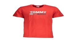 TOMMY HILFIGER T-SHIRT MANICHE CORTE UOMO ROSSO