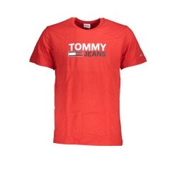 TOMMY HILFIGER T-SHIRT MANICHE CORTE UOMO ROSSO