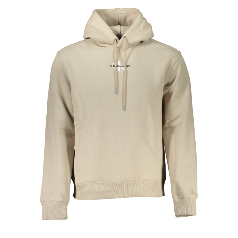 CALVIN KLEIN FELPA SENZA ZIP UOMO BEIGE CALVIN KLEIN FELPA SENZA ZIP UOMO BEIGE