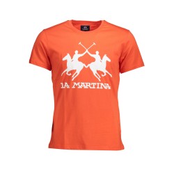 LA MARTINA T-SHIRT MANICHE CORTE UOMO ARANCIO