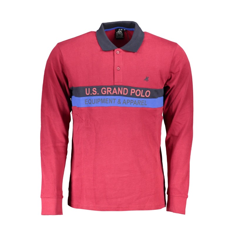 U.S. GRAND POLO POLO MANICHE LUNGHE UOMO ROSSO U.S. GRAND POLO POLO MANICHE LUNGHE UOMO ROSSO