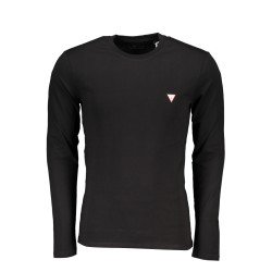 GUESS JEANS T-SHIRT MANICHE LUNGHE UOMO NERO