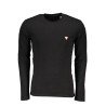 GUESS JEANS T-SHIRT MANICHE LUNGHE UOMO NERO