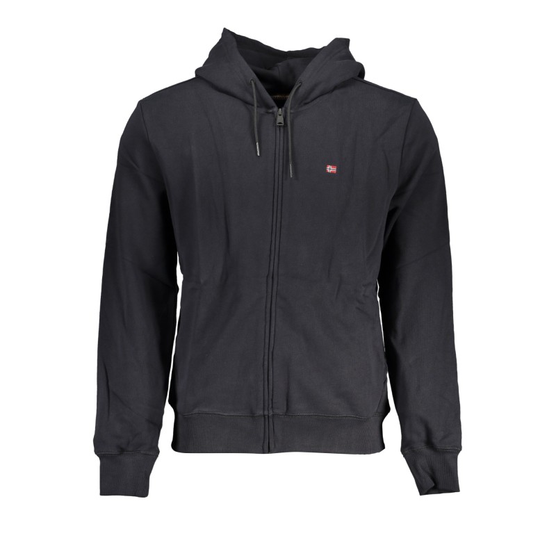 NAPAPIJRI FELPA CON ZIP UOMO NERO NAPAPIJRI FELPA CON ZIP UOMO NERO