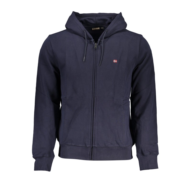NAPAPIJRI FELPA CON ZIP UOMO BLU NAPAPIJRI FELPA CON ZIP UOMO BLU