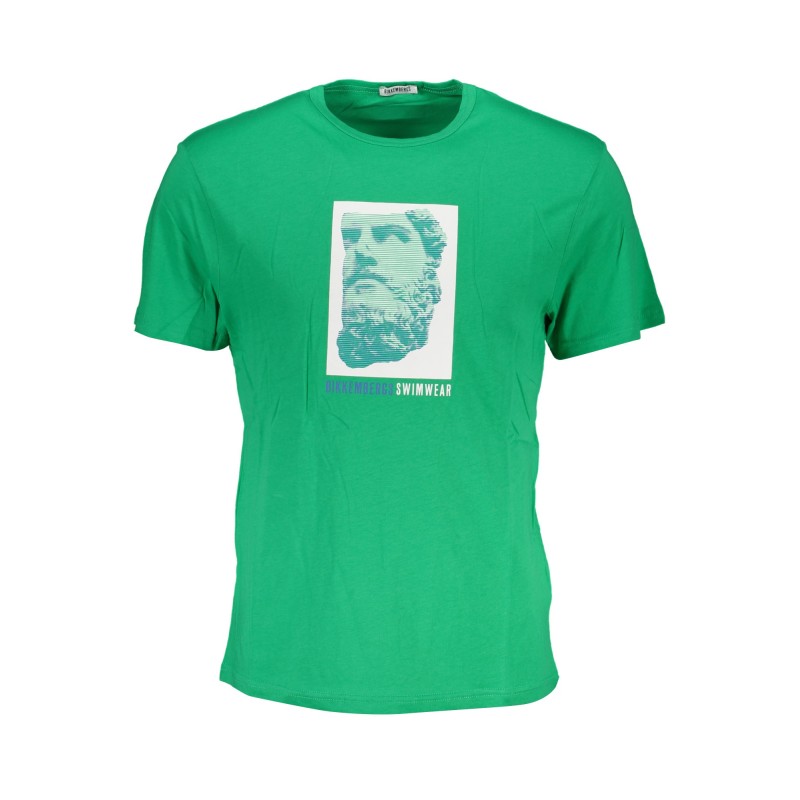 BIKKEMBERGS T-SHIRT MANICHE CORTE UOMO VERDE BIKKEMBERGS T-SHIRT MANICHE CORTE UOMO VERDE